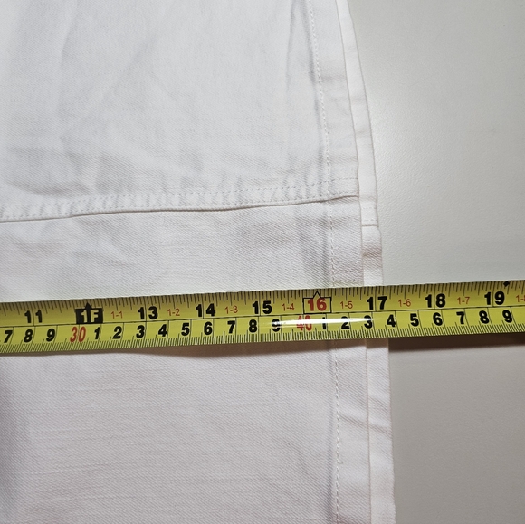 LOFT White A-Line Button Fly Denim Mini Skirt Size 6 NWT - Picture 6 of 6